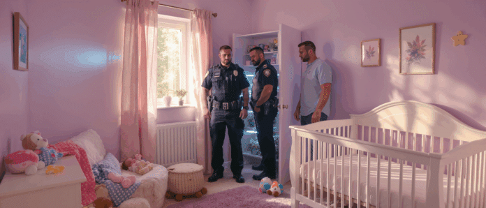 Une serre à cannabis cachée dans la chambre d’un bébé de 10 mois : les parents arrêtés par la police une serre clandestine de cannabis dissimulée dans la chambre d'un bébé de 10 mois découverte, entraînant l'arrestation immédiate des parents par la police.
